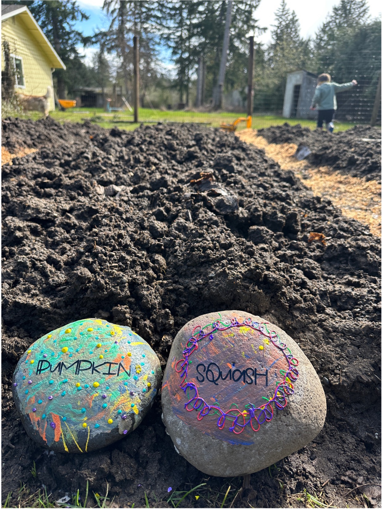 Pour Painted Rock Garden Markers DIY Project - Left Brain Craft Brain